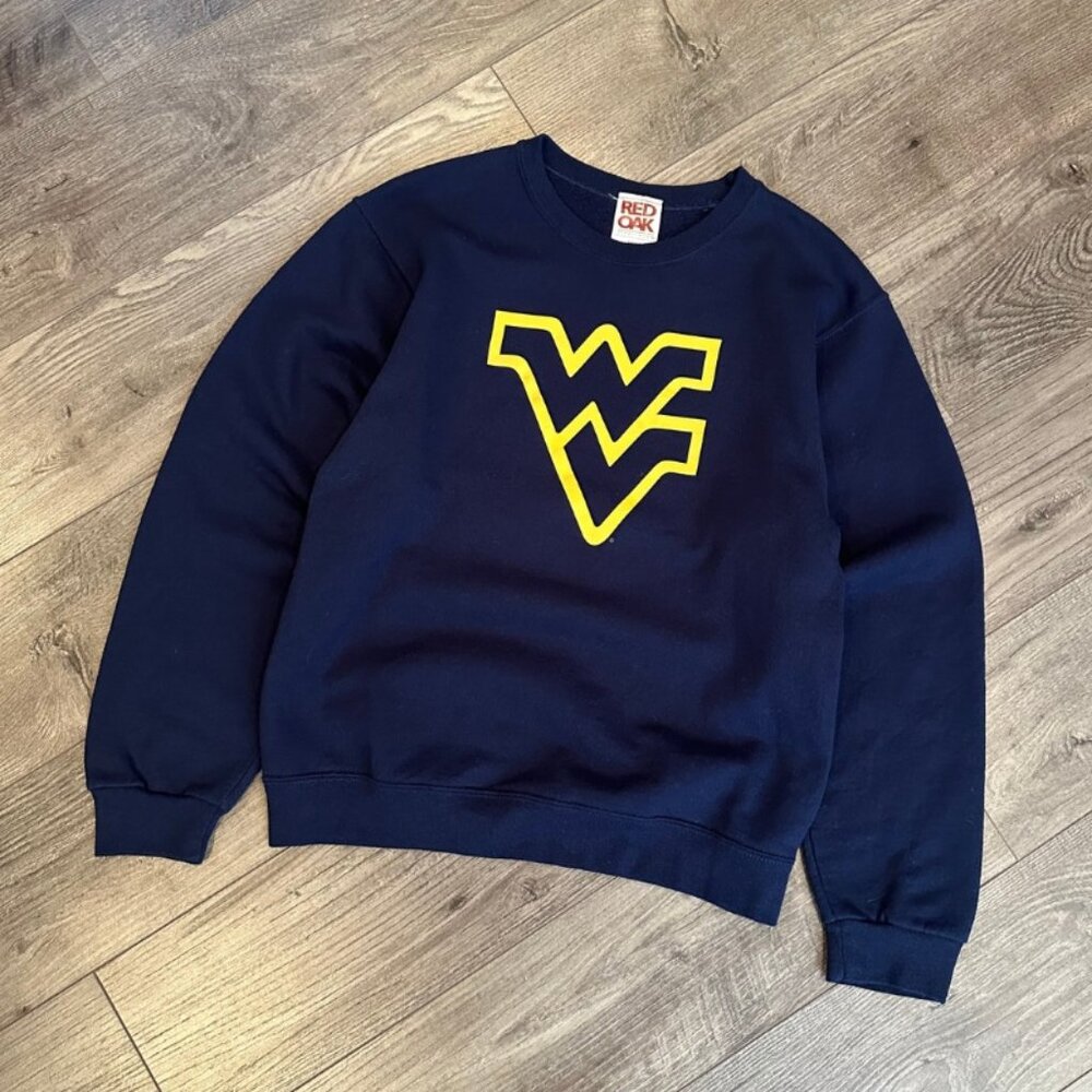 Vintage Red Oak West Virginia University Men's Crewneck Sweatshirt - Size Small